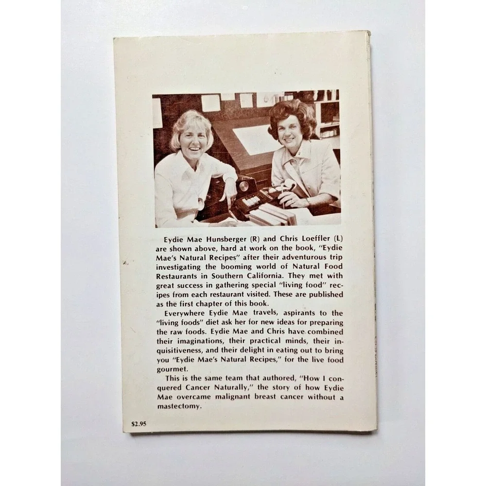 Eydie Mae's Natural Recipes for the Live Foods Gourmet (1978) Vintage Cookbook